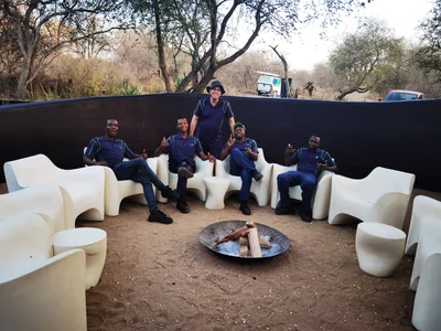 The Cleaning Specialists team on site at a bushveld lodge contract